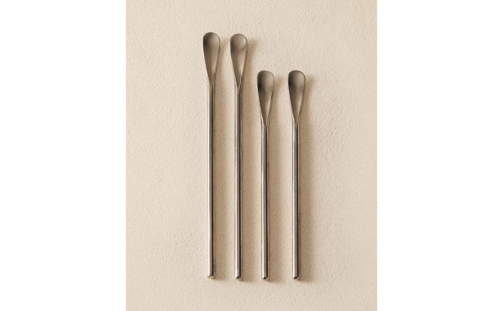 LOT DE CUILLÈRES À CAFÉ ALLONGÉES (LOT DE 4) LOT DE CUILLÈRES À CAFÉ ALLONGÉES (LOT DE 4)