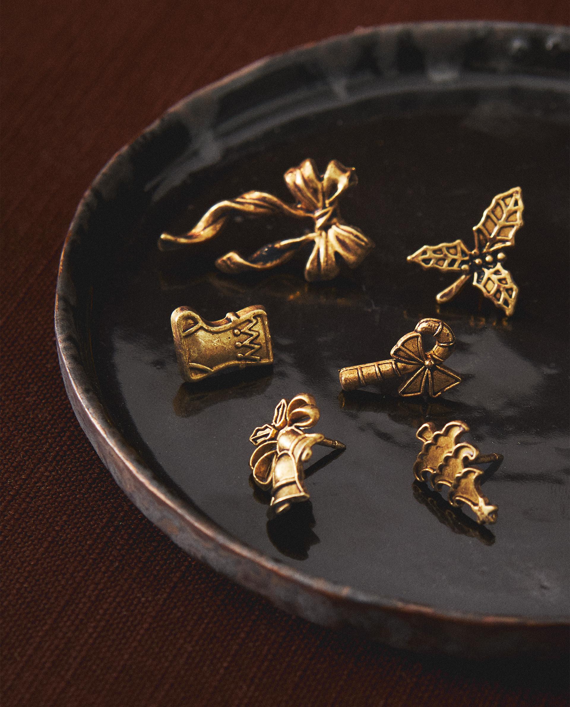 PACK DE BROCHES BOUGIES DE NOËL (LOT DE 6)