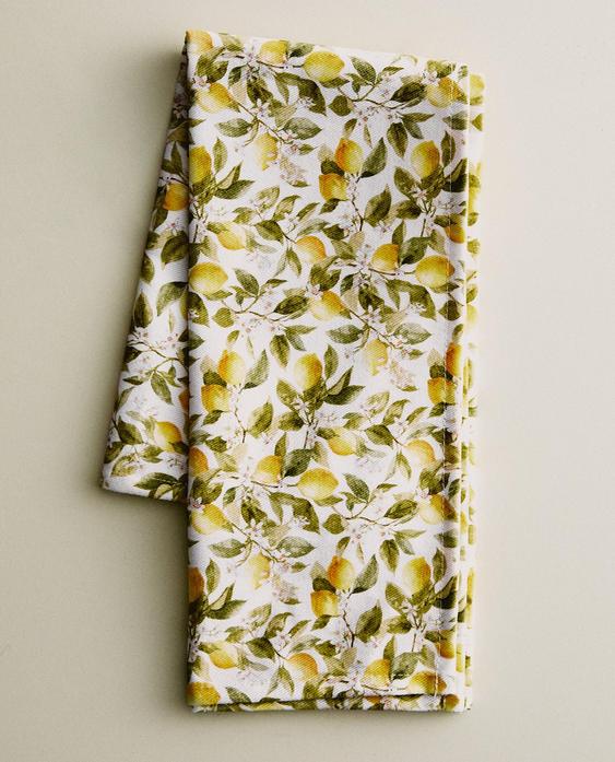 LOT DE SERVIETTES CITRONS (LOT DE 2)