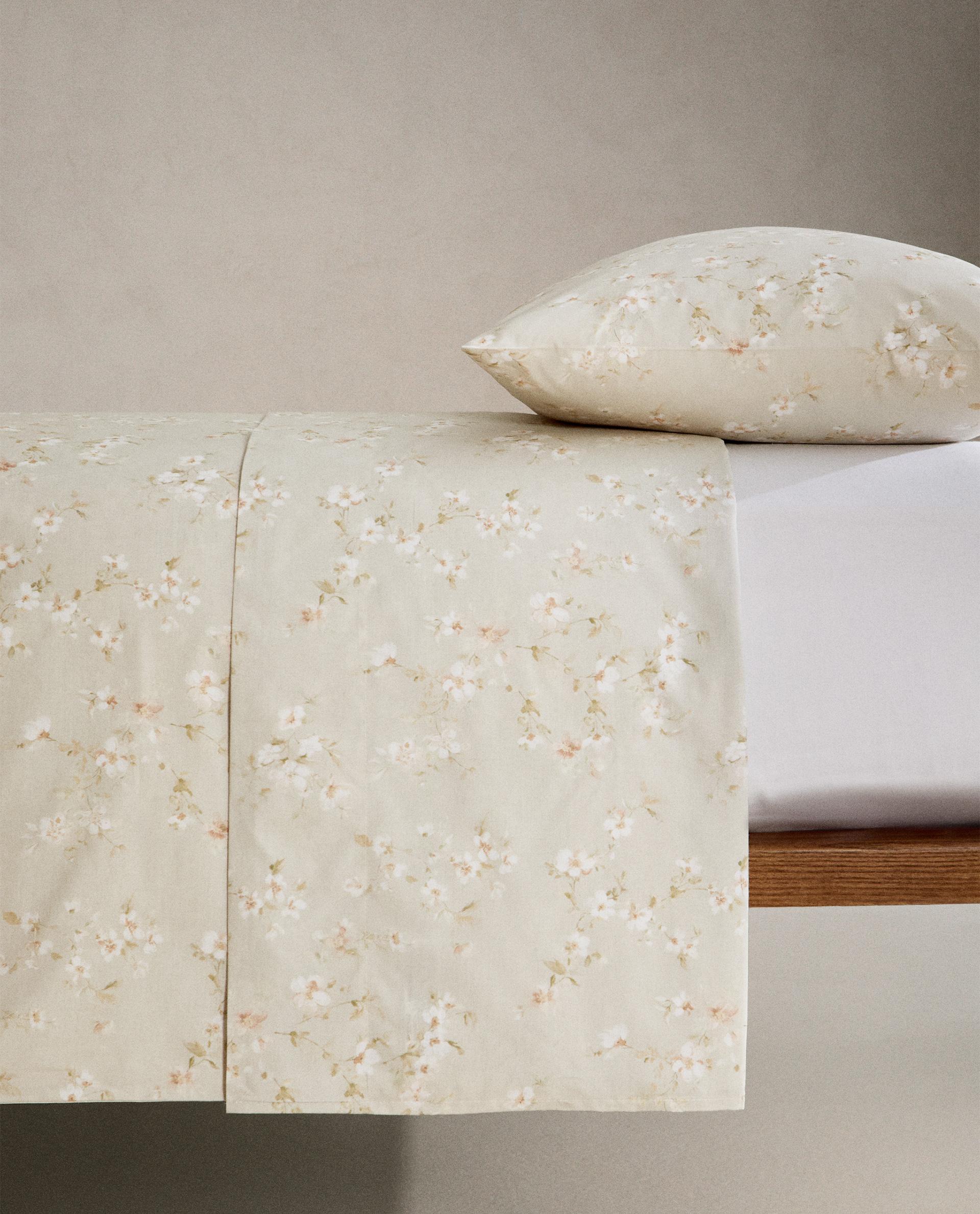 フラワープリント フラットシーツ | Zara Home 日本/Japan