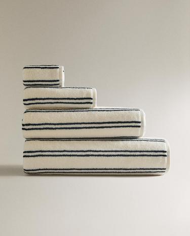 DOUBLE STRIPE BATH TOWEL DOUBLE STRIPE BATH TOWEL