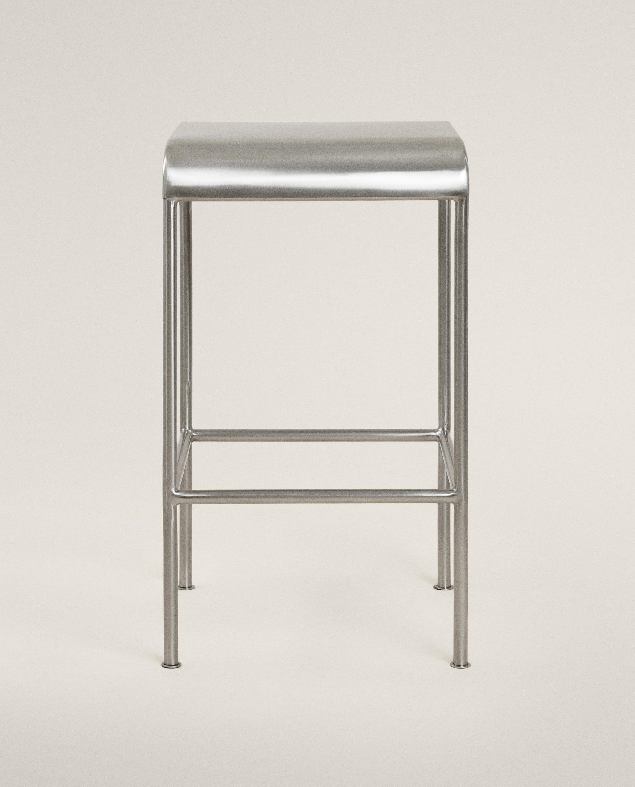 TABOURET HAUT ACIER INOXYDABLE — Zara Home
