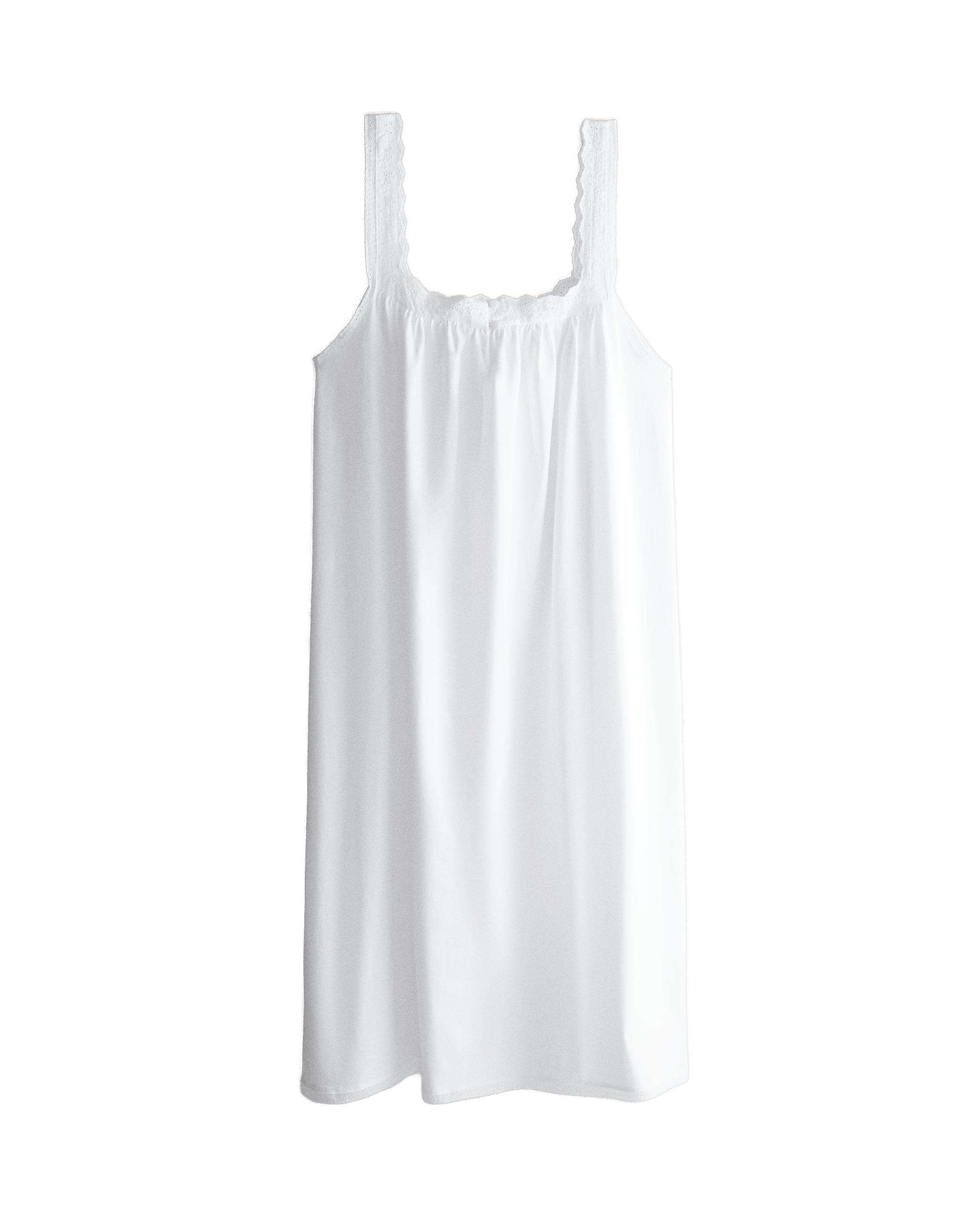 COTTON NIGHTDRESS WITH LACE TRIM product thumbnail 5