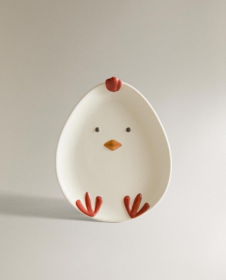 PRATO INFANTIL DE PORCELANA GALINHA
