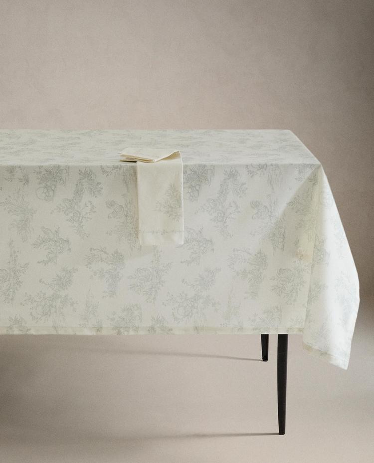 TOILE COTTON TABLECLOTH