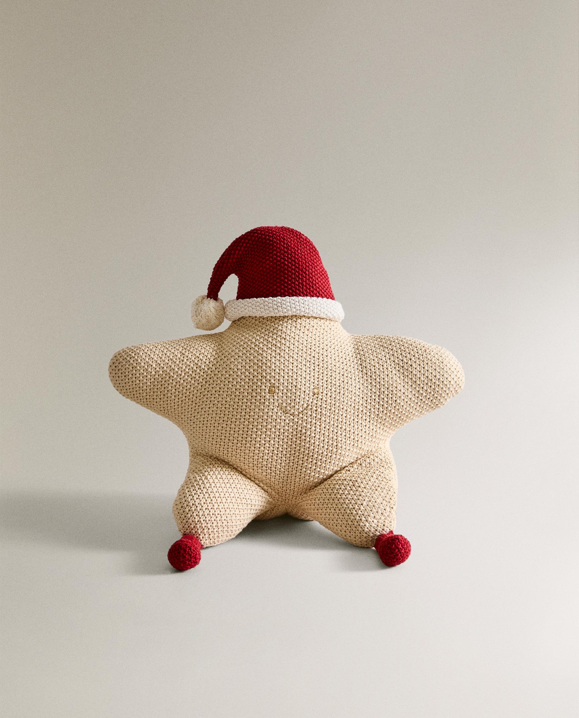 CUSCINO BAMBINI CROCHET STELLA NATALE