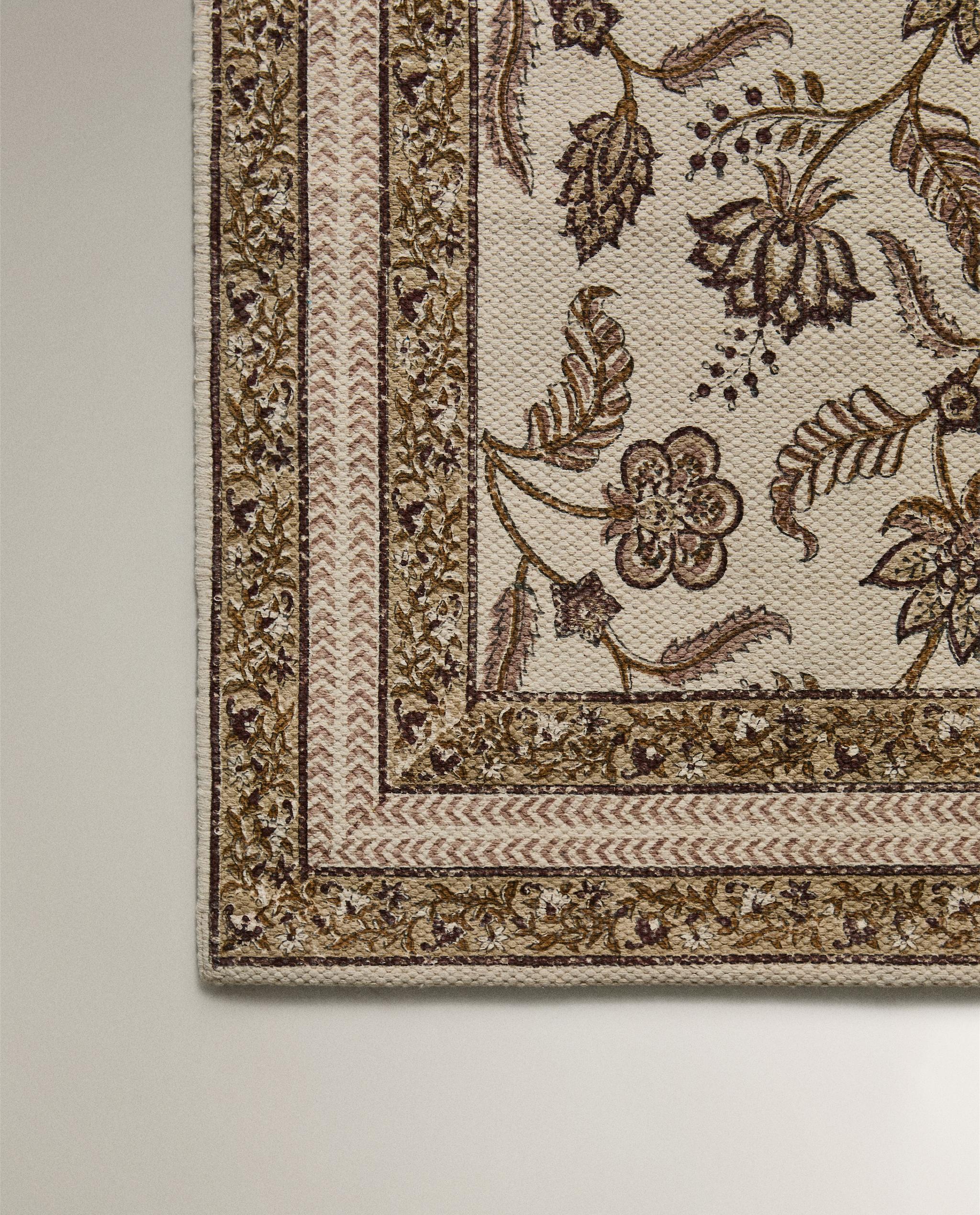 フローラルプリント ラグ | Zara Home 日本/Japan