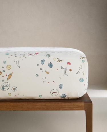 SPANNBETTLAKEN FÜR KINDER WELTRAUM