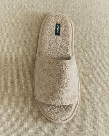 OPEN TERRY BATHROOM SLIPPERS