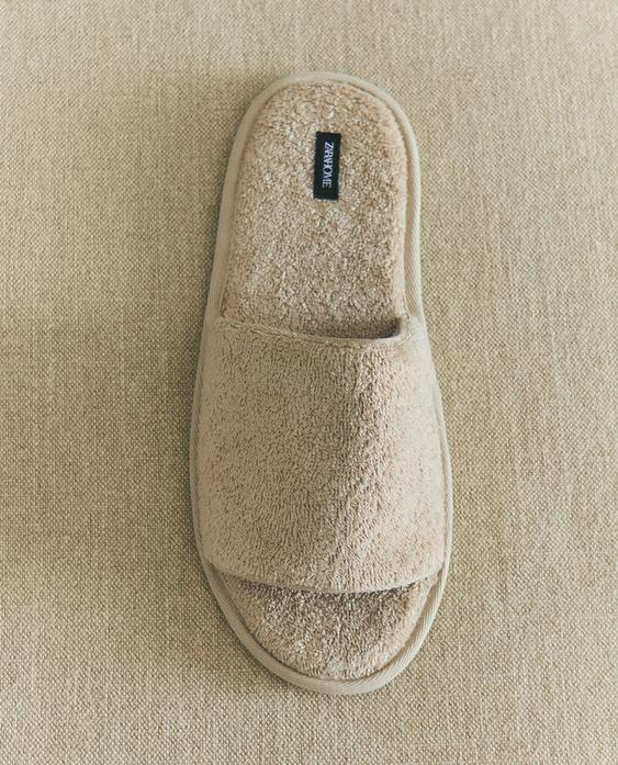 OPEN TERRY BATHROOM SLIPPERS