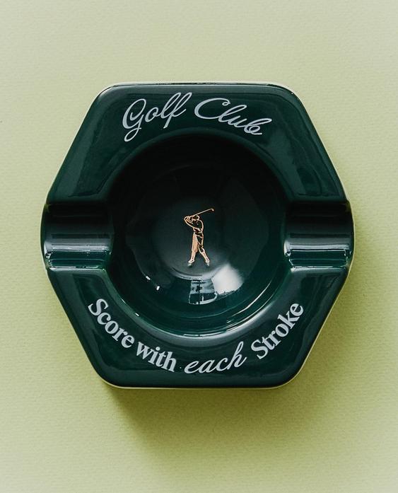 CERAMIC GOLF ASHTRAY