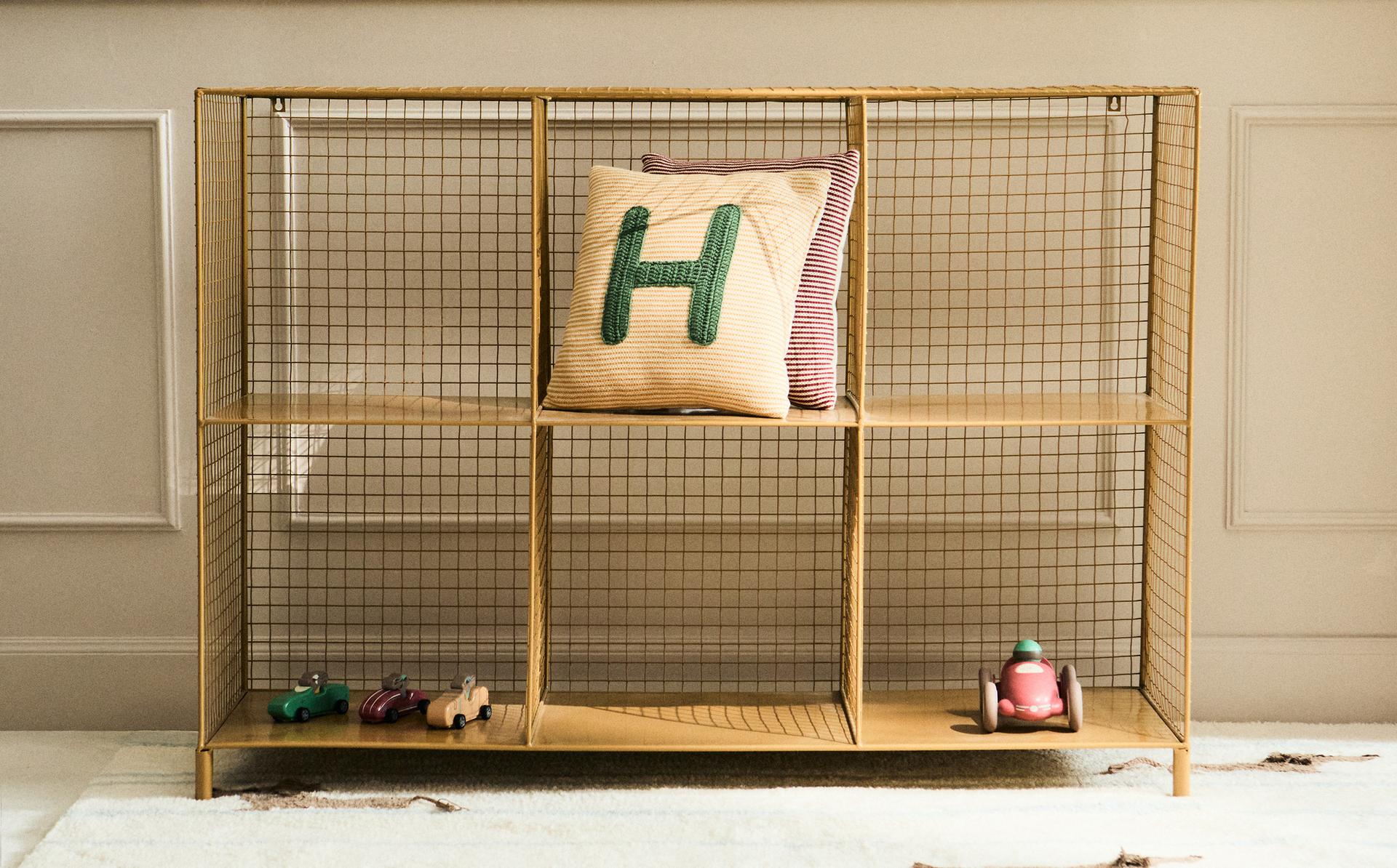 وحدة أرفف معدن أفقية للأطفال