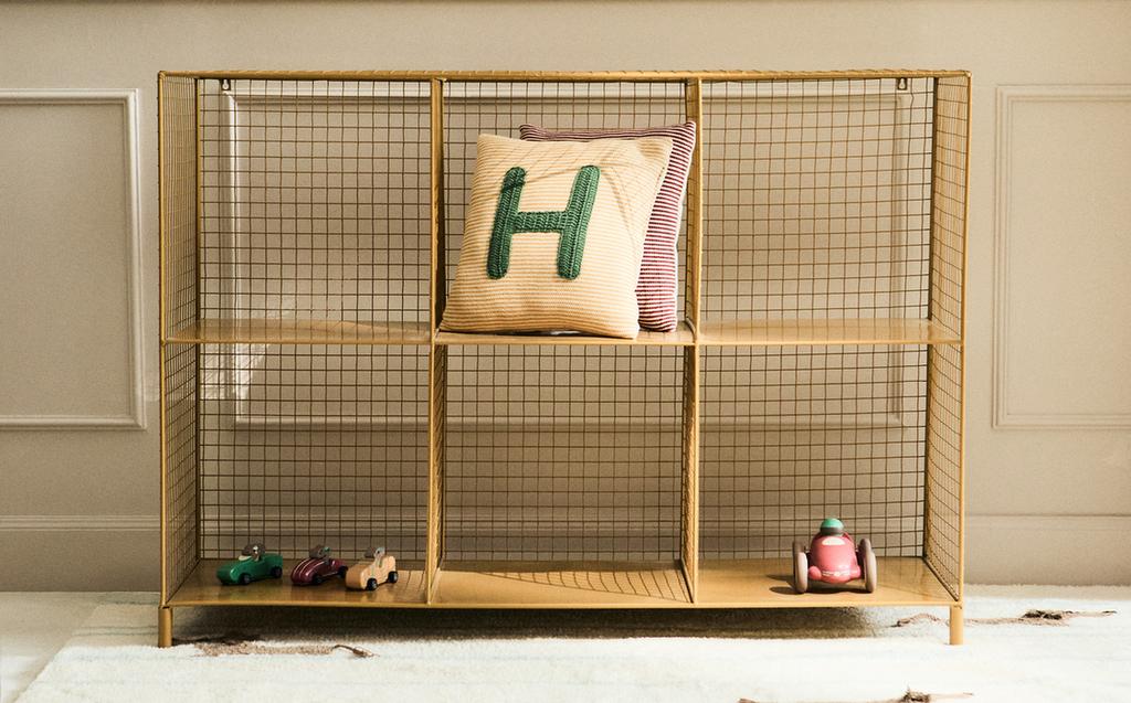 وحدة أرفف معدن أفقية للأطفال