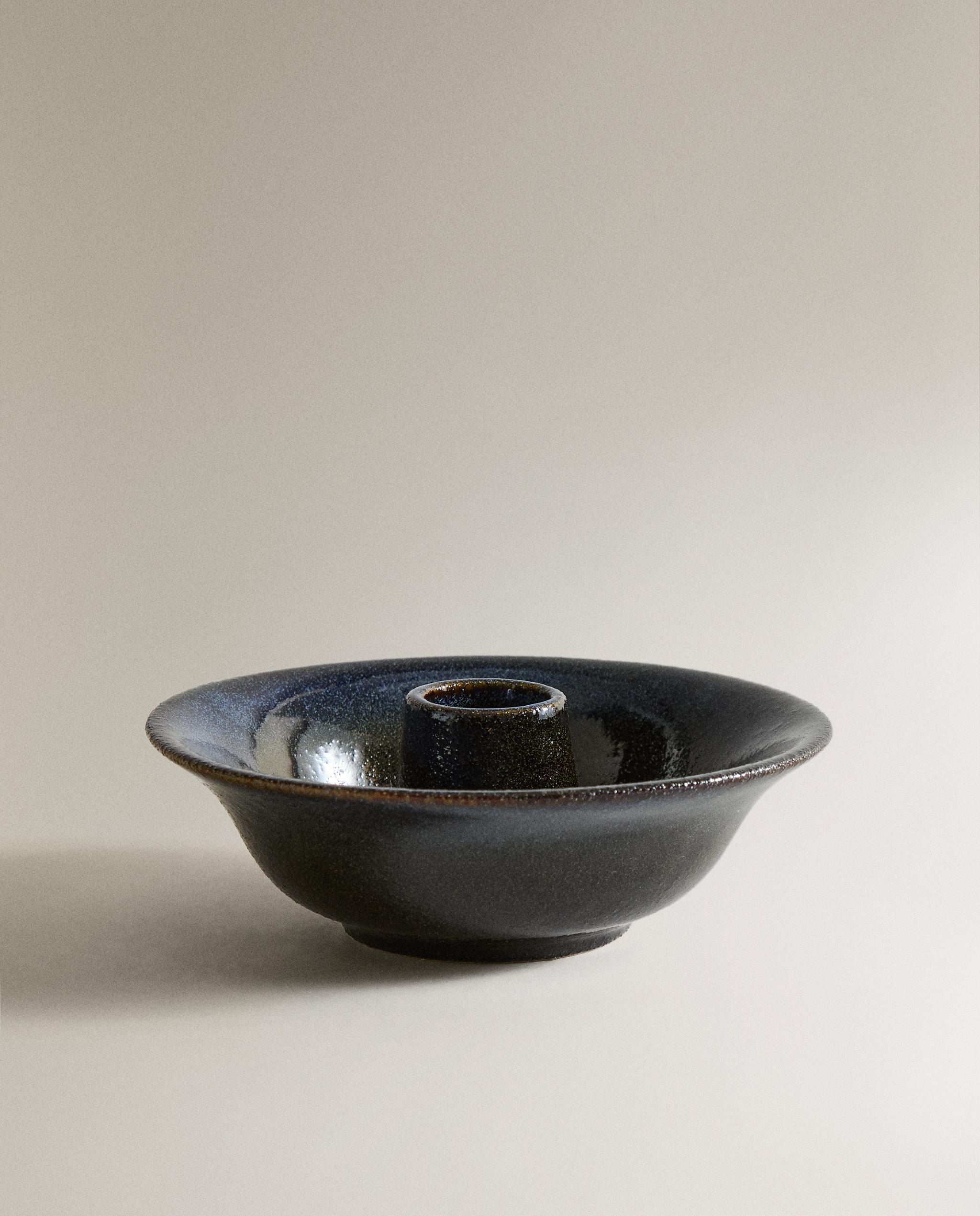 IRON AND STONEWARE CANDLEHOLDER product thumbnail 2