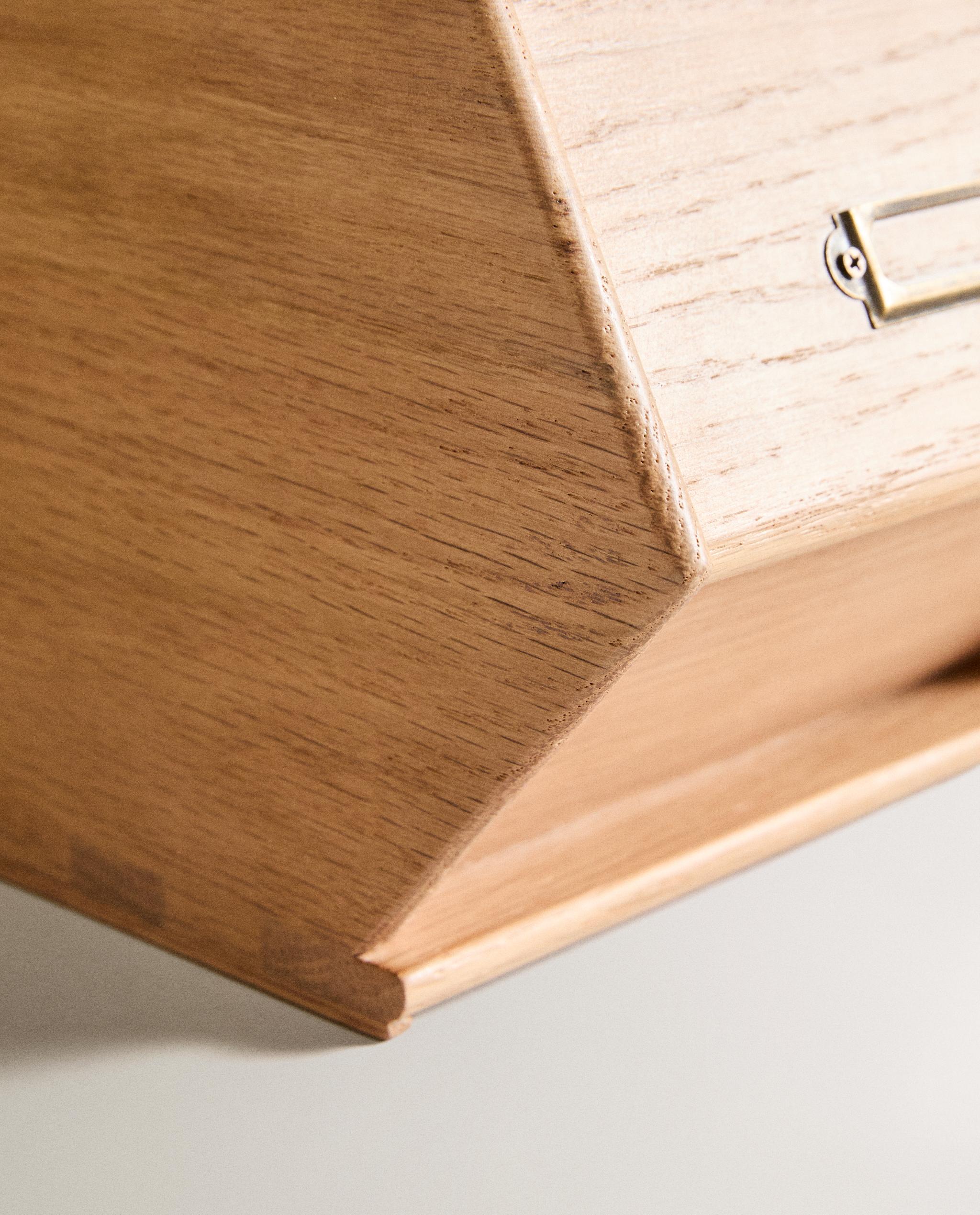 OAK WOOD BREAD BIN product thumbnail 3