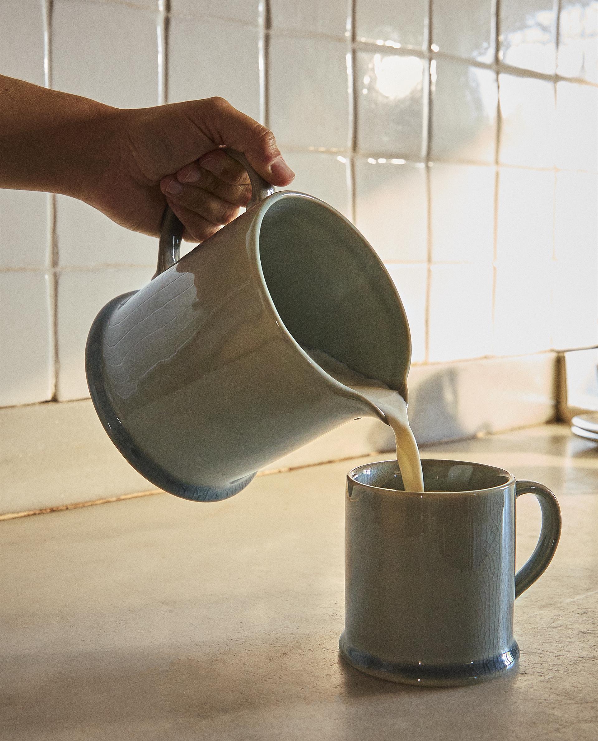 GLAZED STONEWARE JUG