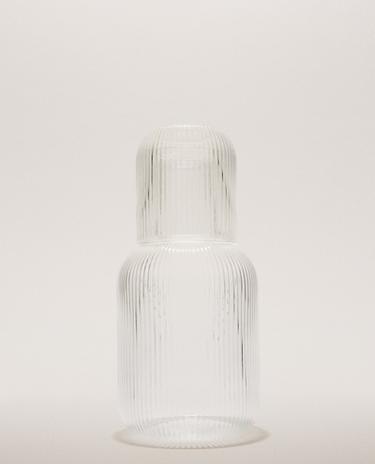 GESTREEPTE BOROSILICAAT NACHTSET (2-PACK)