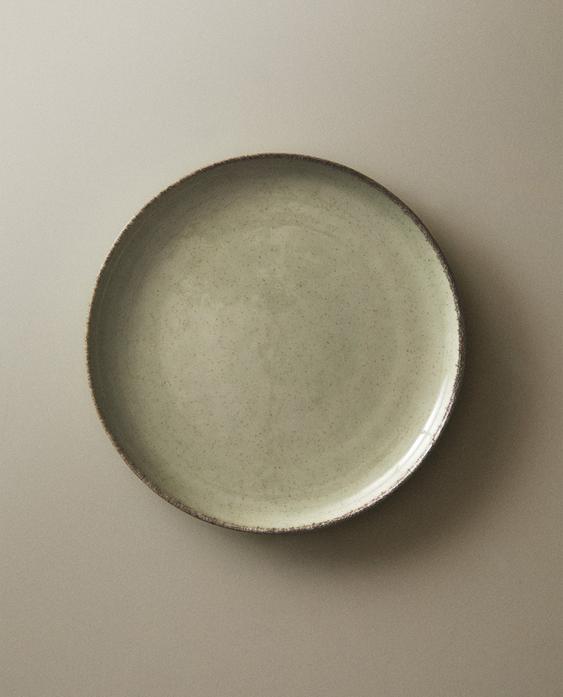 PLATO POSTRE PORCELANA FILO ENVEJECIDO