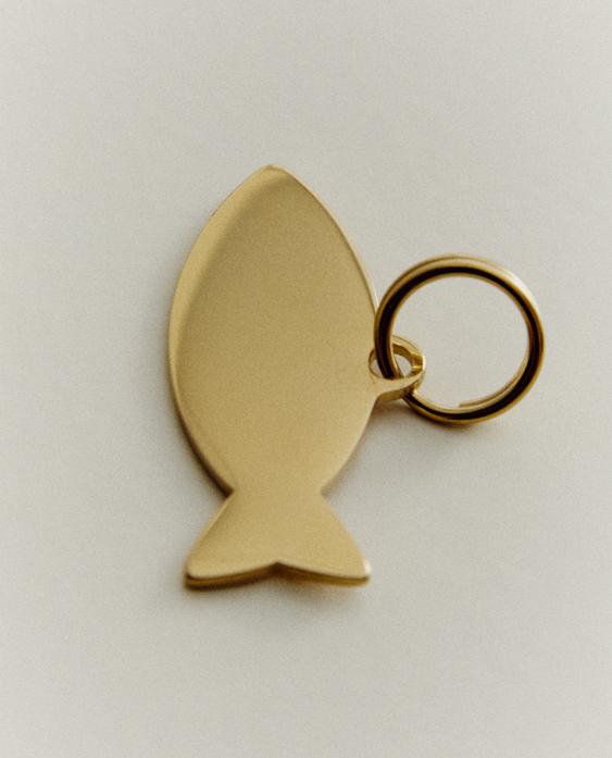 STAINLESS STEEL FISH PET CHARM