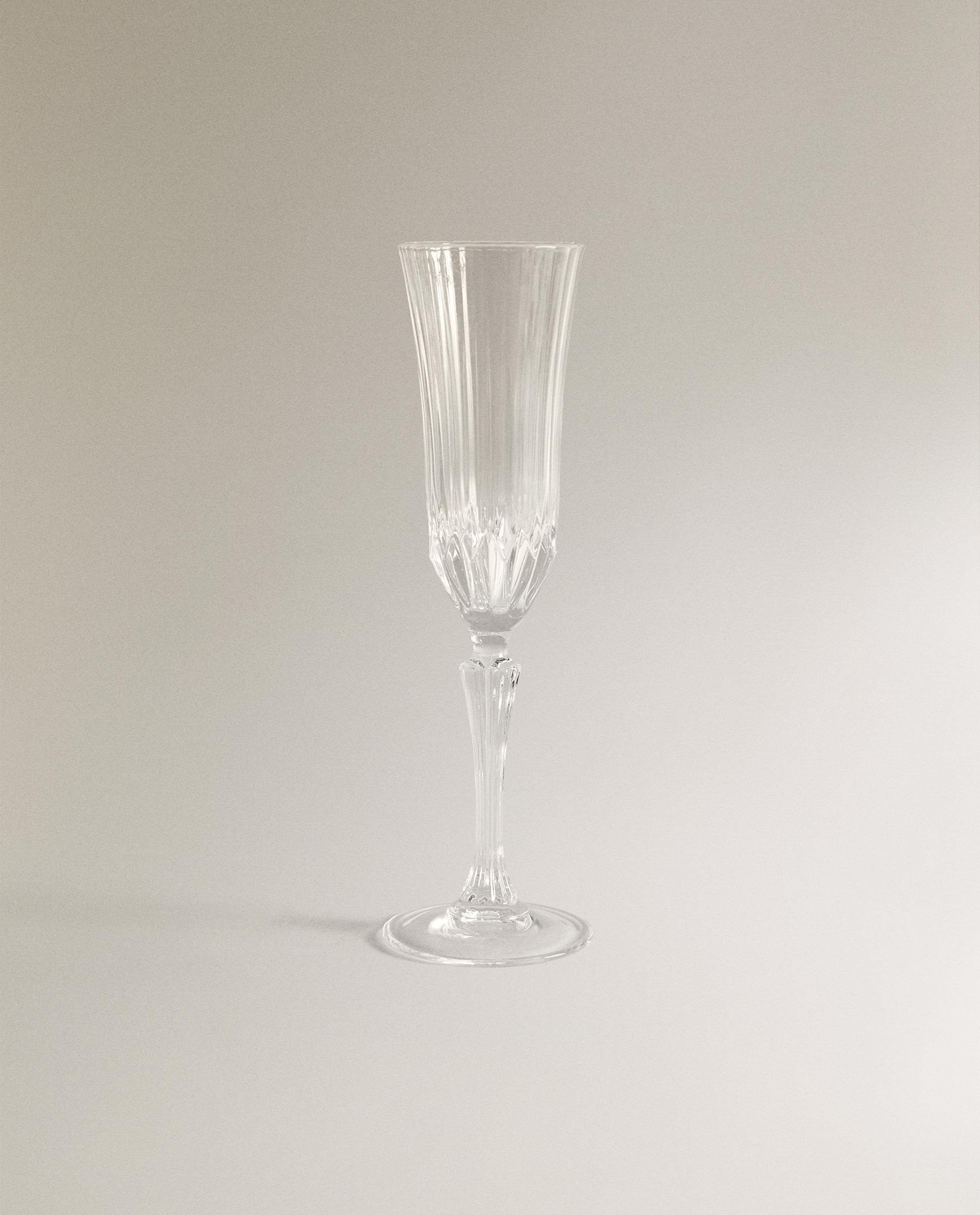 ENGRAVED-EFFECT CRYSTALLINE FLUTE GLASS product thumbnail 8