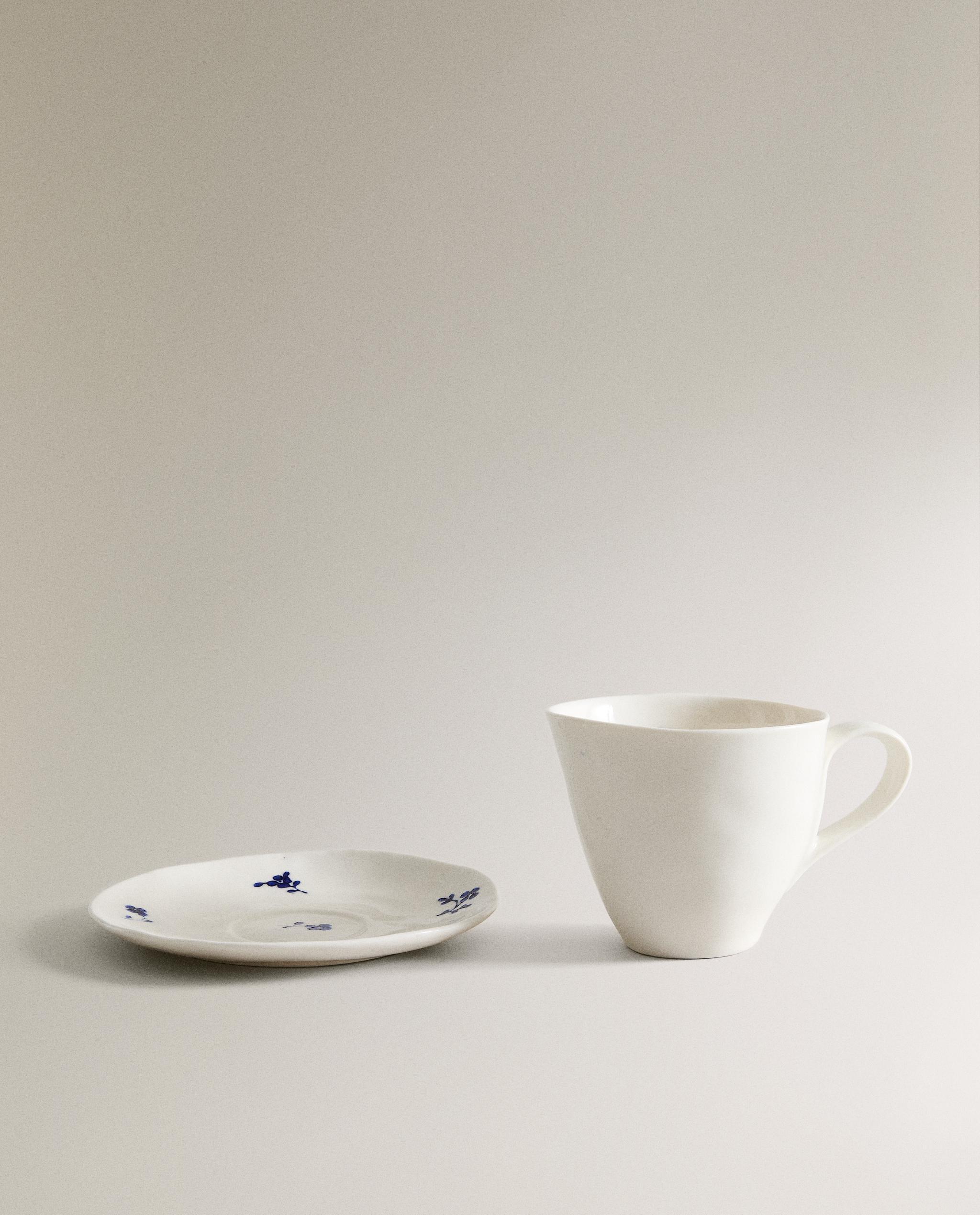 FLORAL PORCELAIN MUG AND SAUCER product thumbnail 4