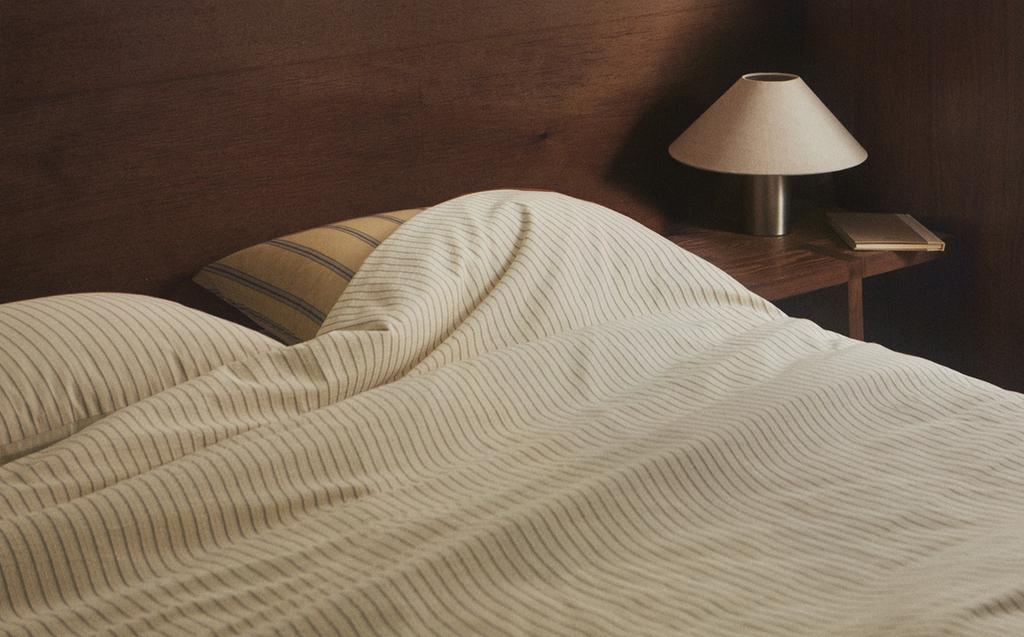 HOUSSE DE COUETTE COTON FROISSÉ RAYURES HOUSSE DE COUETTE COTON FROISSÉ RAYURES