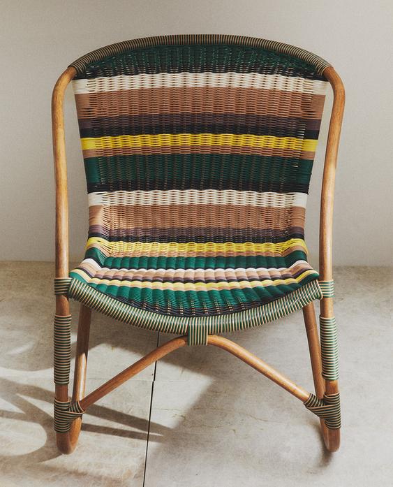 MULTICOLOURED WOVEN CHAIR MULTICOLOURED WOVEN CHAIR