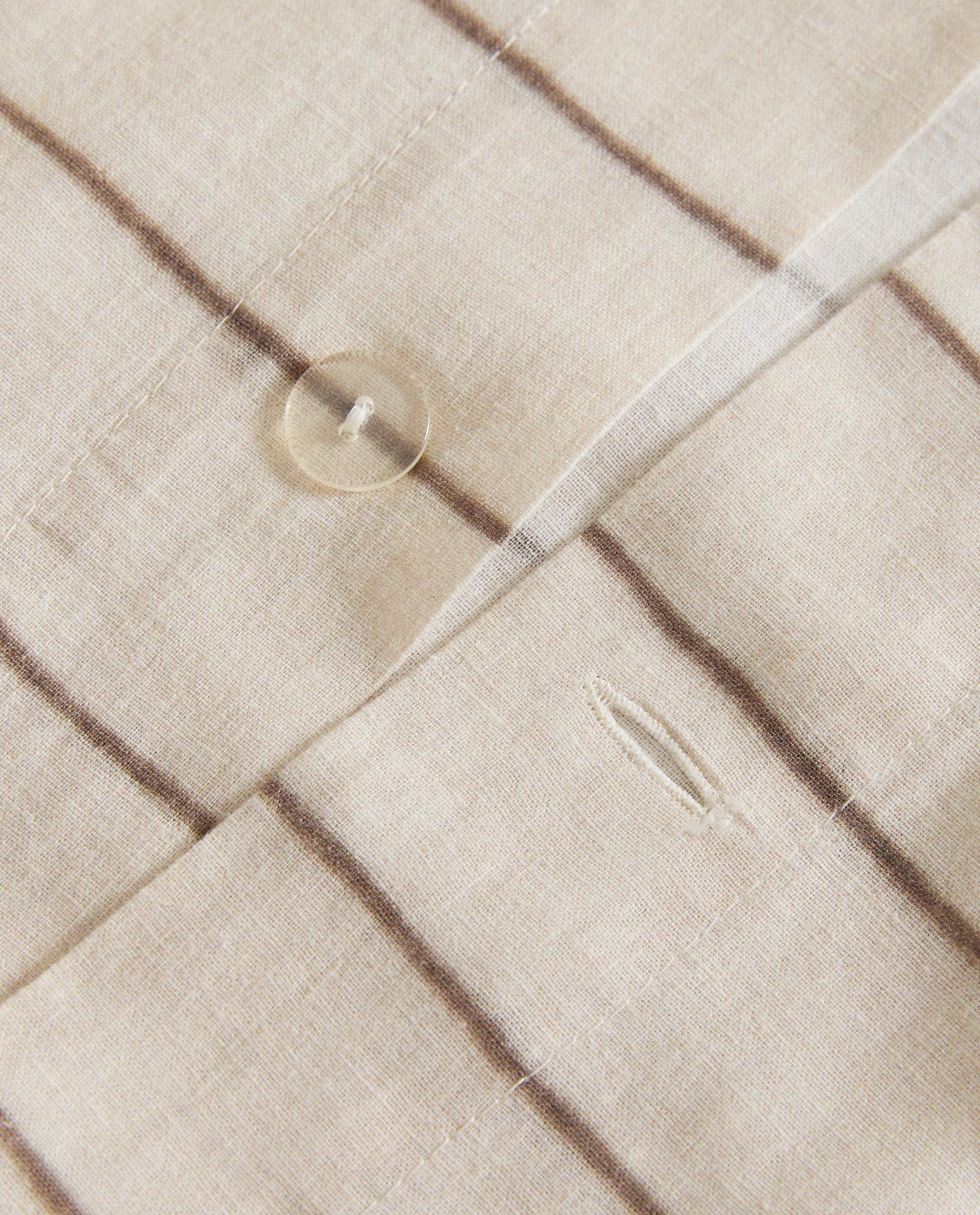 コットンリネン ストライプ デュべカバー | Zara Home 日本/Japan