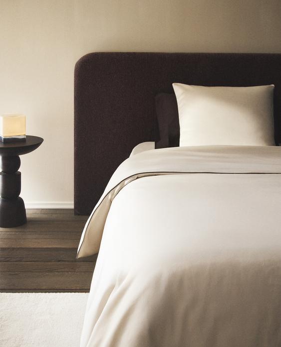 SATEEN DUVET COVER WITH PIPING SATEEN DUVET COVER WITH PIPING