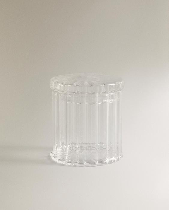 BOROSILICATE BATHROOM ORGANISER JAR