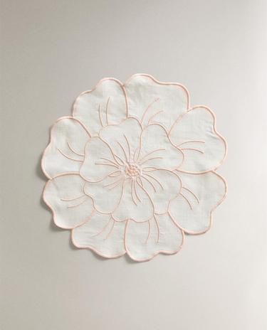 フラワー コットン プレースマット