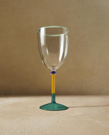 BOROSILICATE GLASS WITH COLOURED STEM