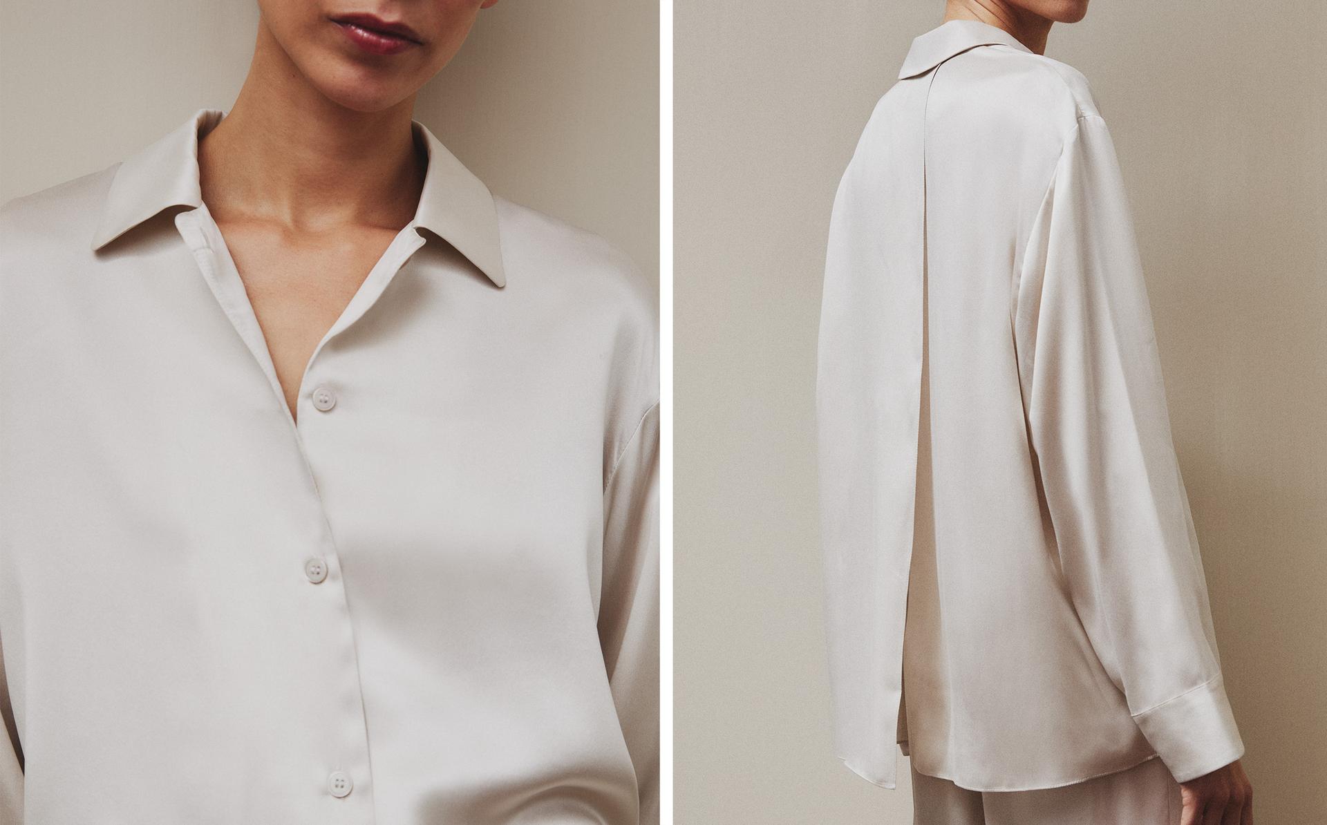 قميص حريري قميص حريري