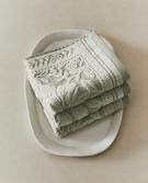 CONJUNTO DE TOALHAS DE LAVABO EM JACQUARD DE VELUDO (CONJUNTO DE 3)
