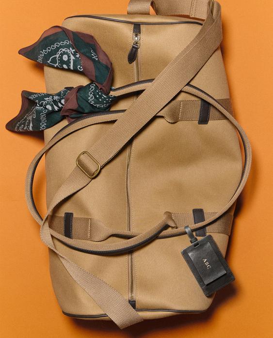 SACO VIAGEM ALGODÃO E PELE