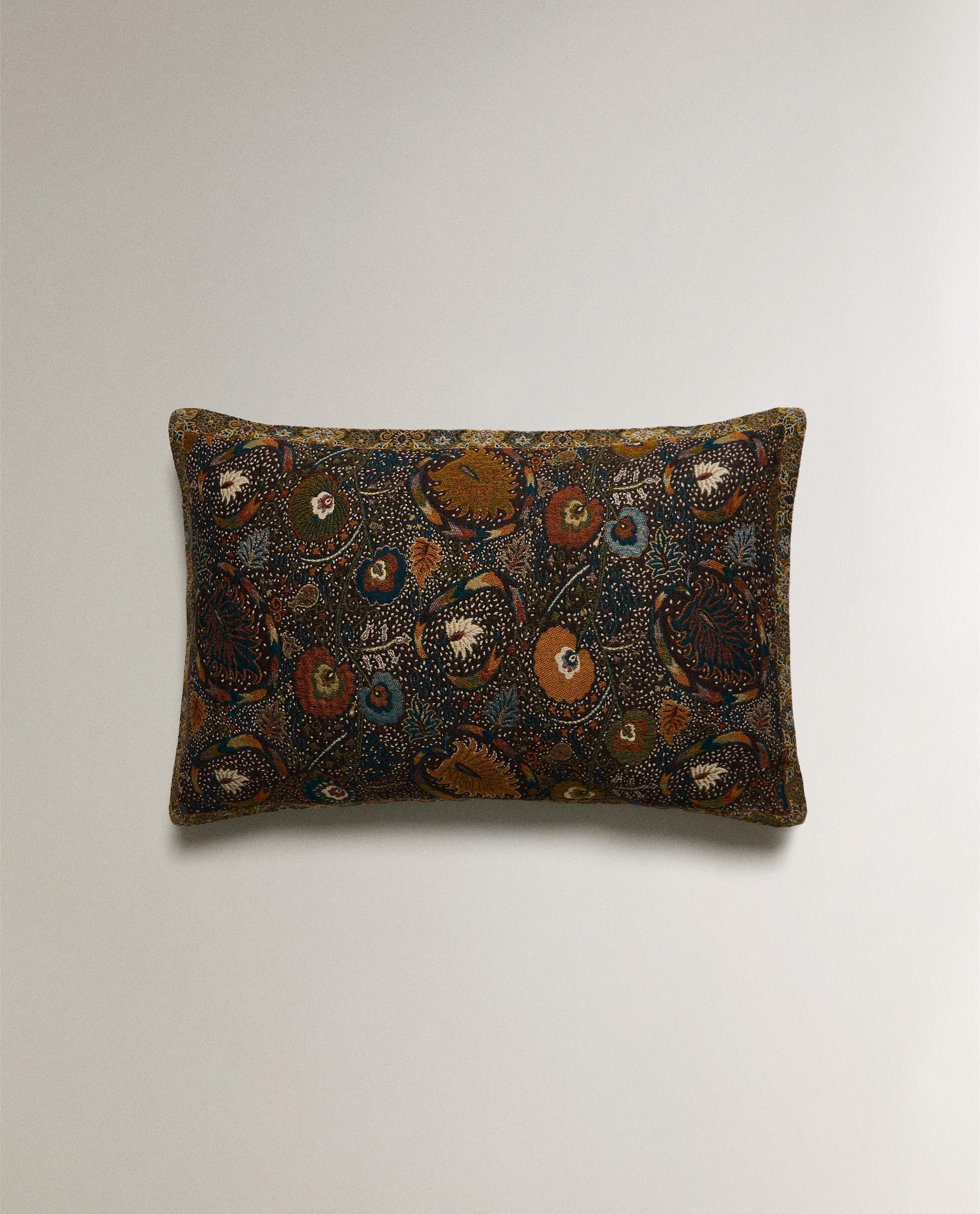 FLORAL JACQUARD CUSHION COVER | Zara Home United States of America