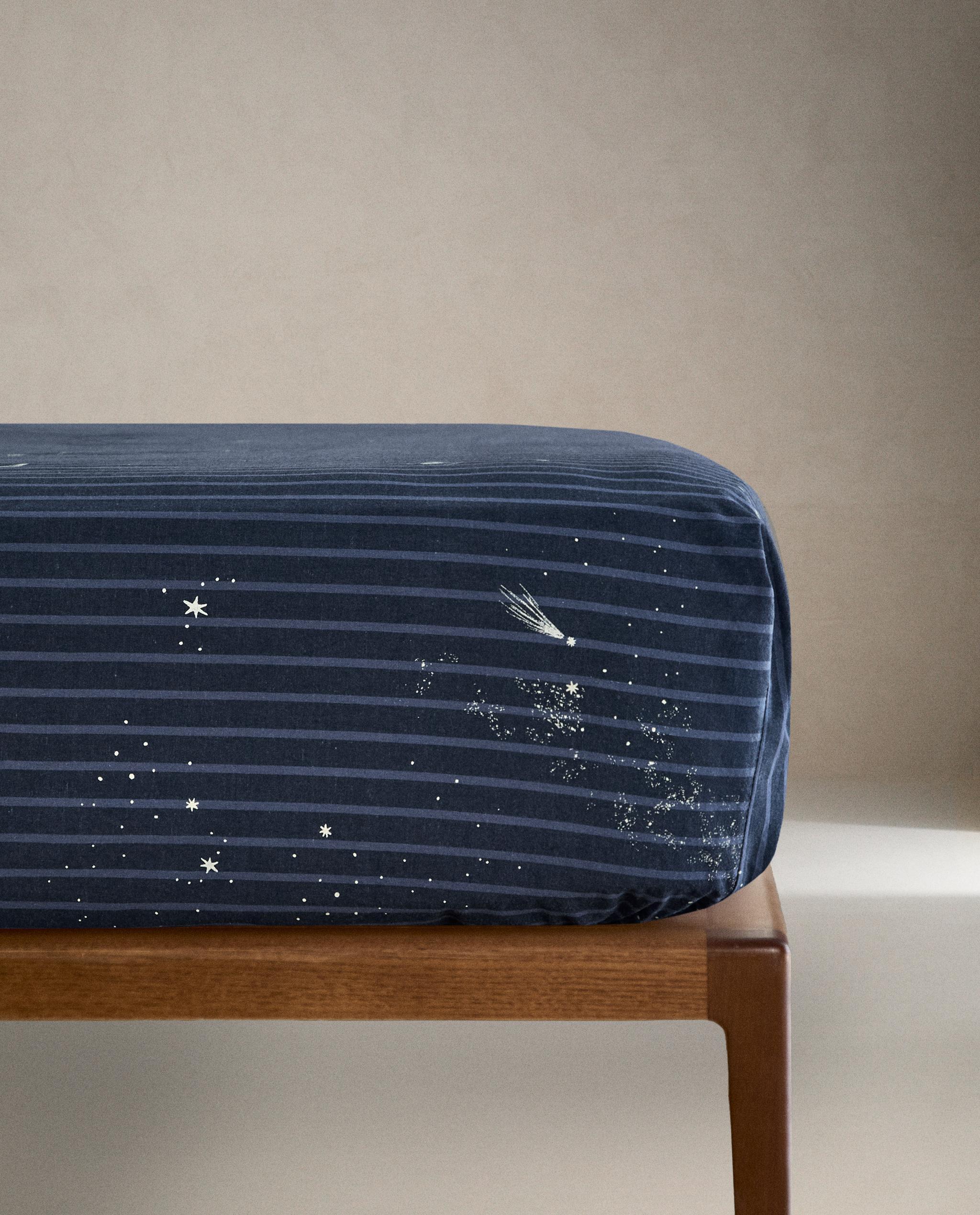 CHILDREN'S STRIPED SPACE FITTED SHEET product thumbnail 4