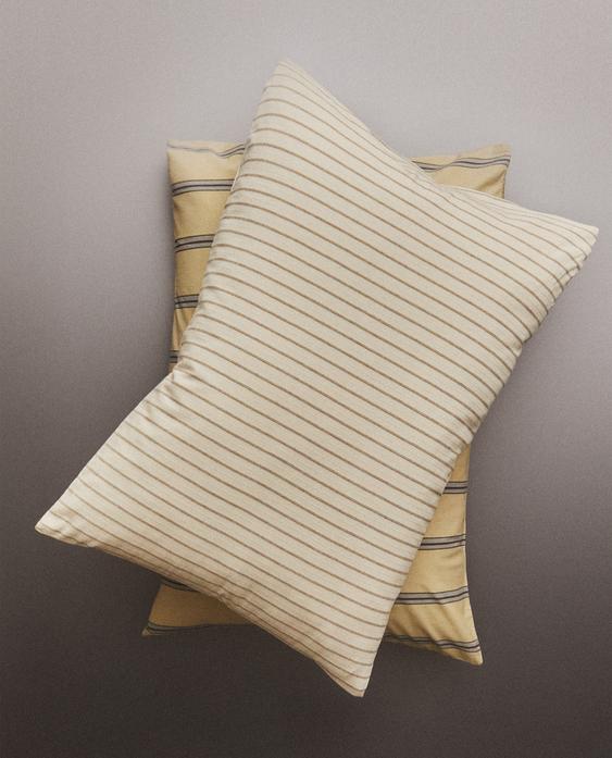 FUNDA ALMOHADA ALGODÓN ARRUGADO RAYAS FUNDA ALMOHADA ALGODÓN ARRUGADO RAYAS