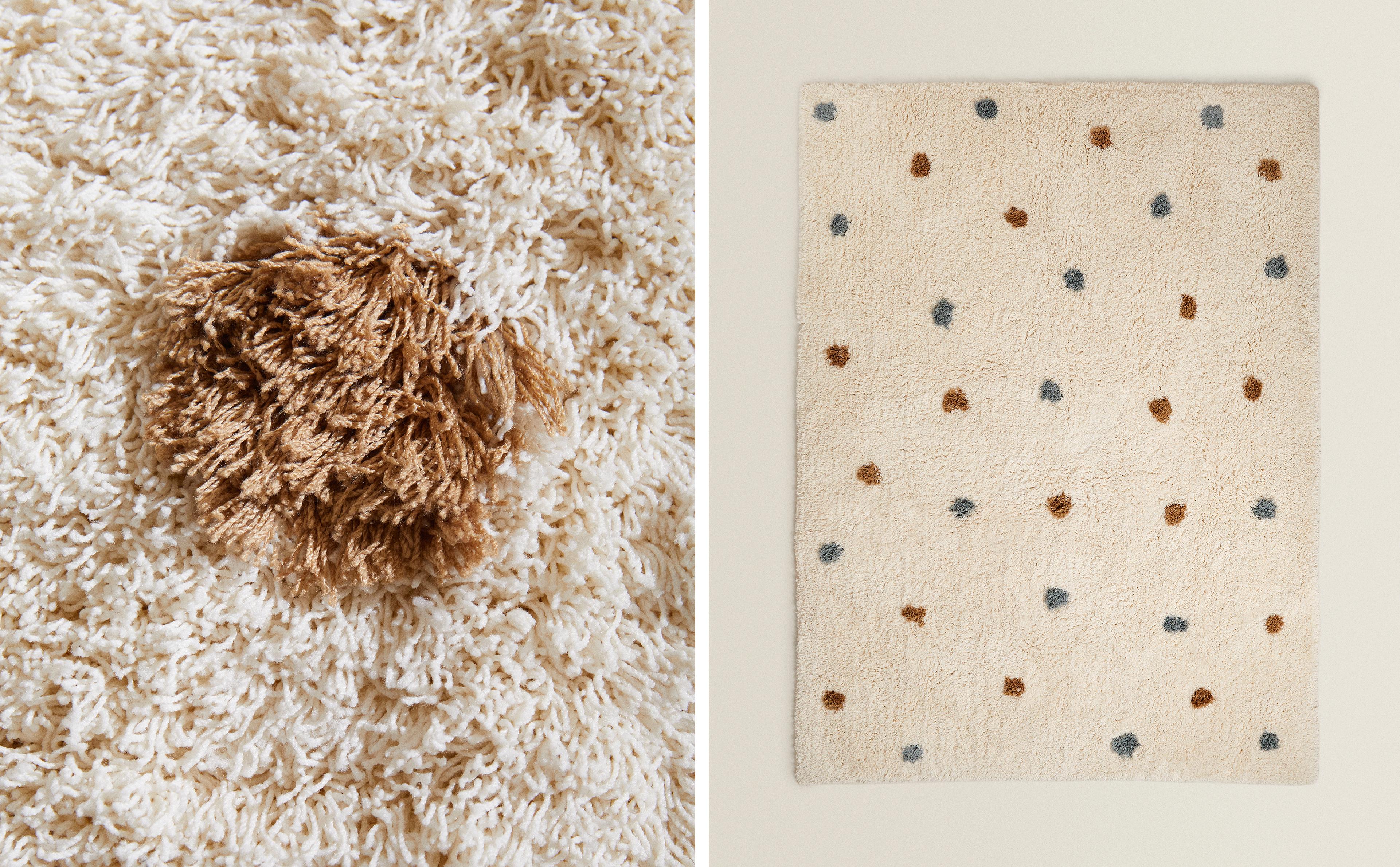 KIDS' RECTANGULAR TEXTURED POLKA DOT RUG product thumbnail 17