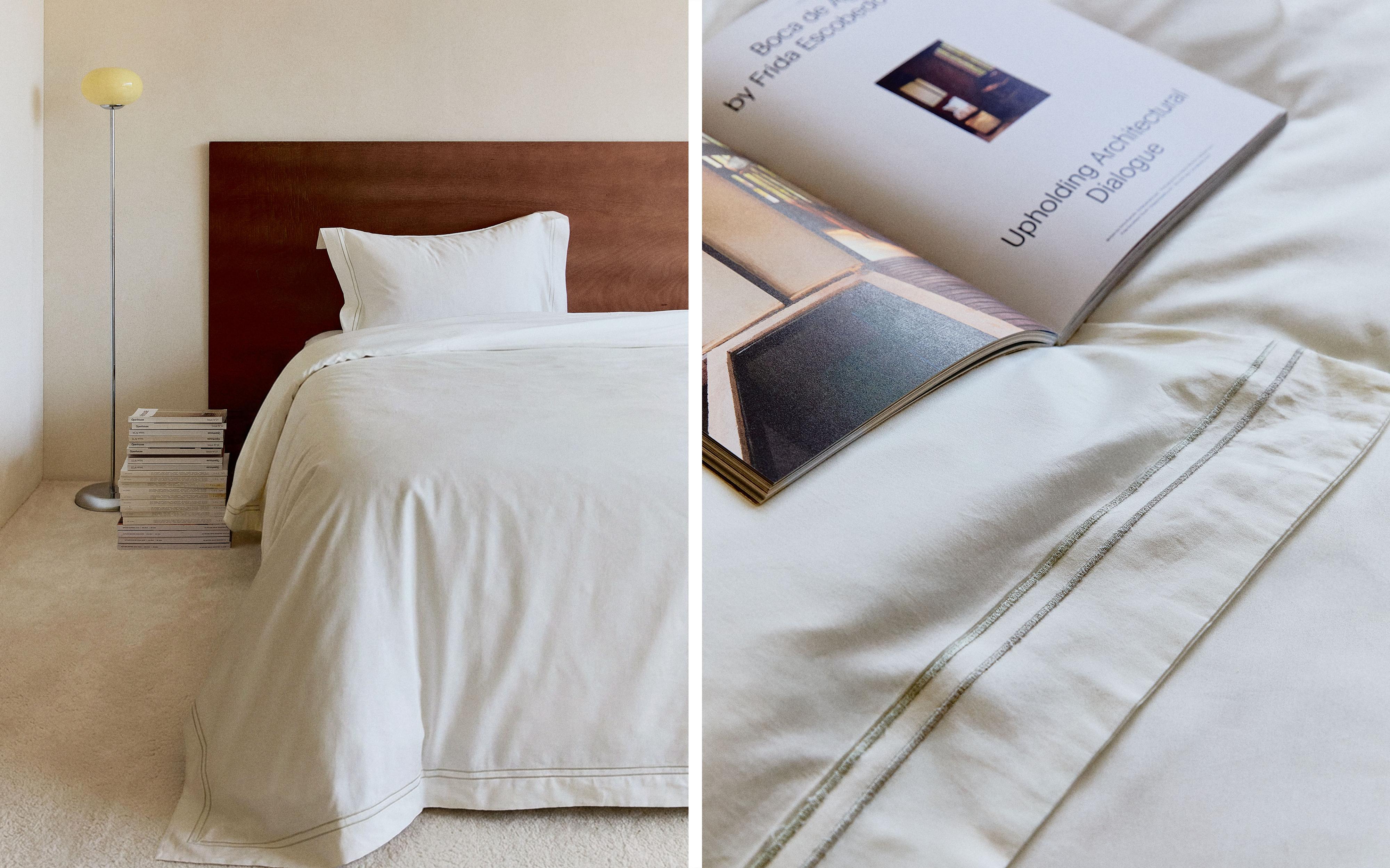 DUVET COVER WITH TWO EMBROIDERED DETAILS product thumbnail 9