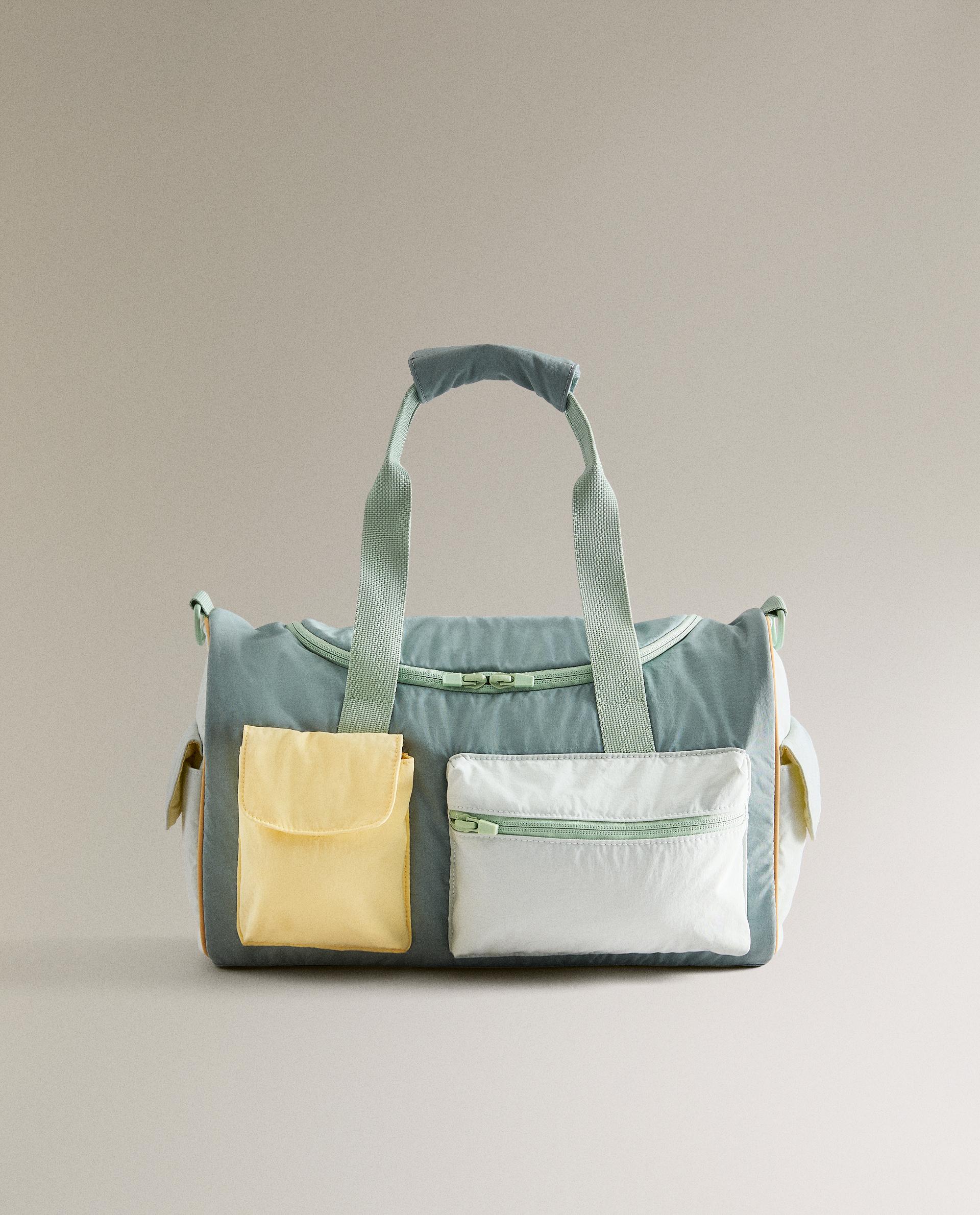 ZARA ボストンバッグ マルチカラー 2way ドラムバッグ ZARA ボストンバッグ マルチカラー 2way ドラムバッグ - メルカリ