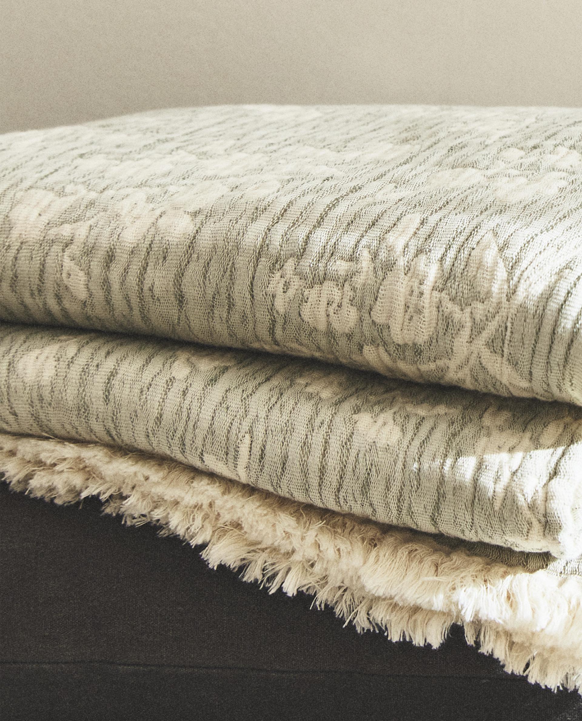 ZARA HOME クロシェ ブランケット カバー ZARA HOME クロシェ ブランケット カバー