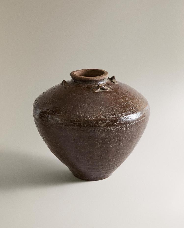 TERRACOTTA CERAMIC VASE