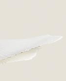 Large Ecru Ceiling Lamp with Golden Detail