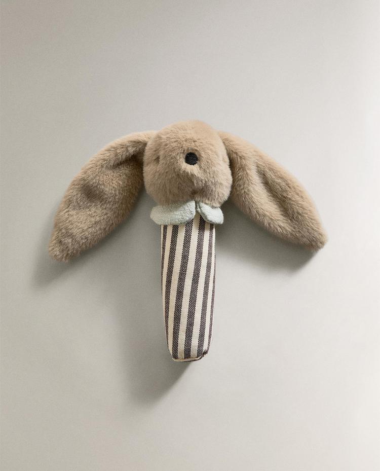 KIDS' BUNNY SOFT TOY RATTLE