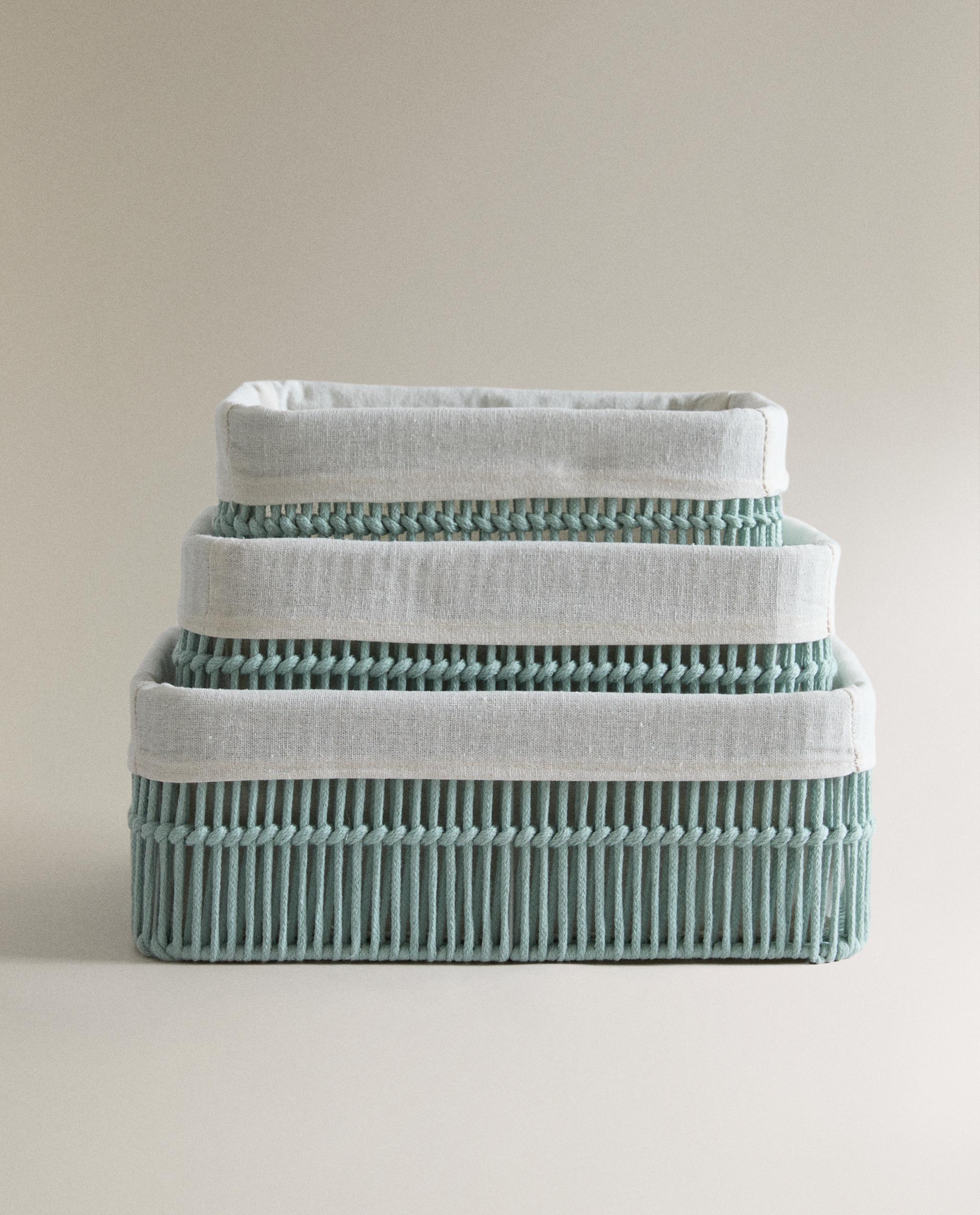RECTANGULAR BASKET WITH COTTON LINING product thumbnail 4