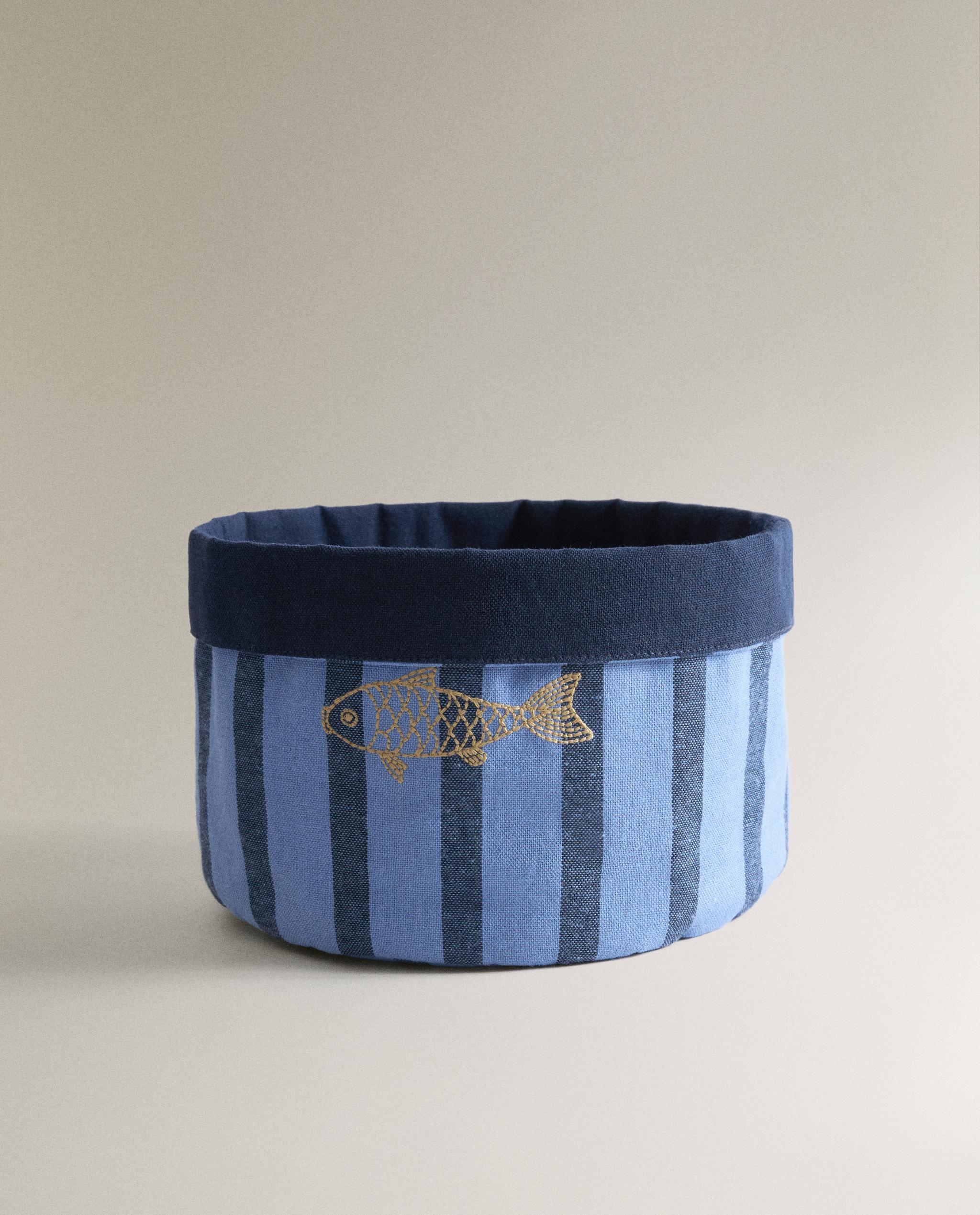 STRIPED FABRIC BREAD BASKET product thumbnail 5