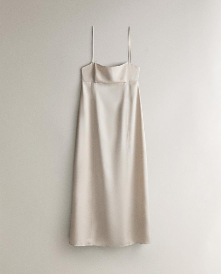 PLAIN SATEEN NIGHTDRESS