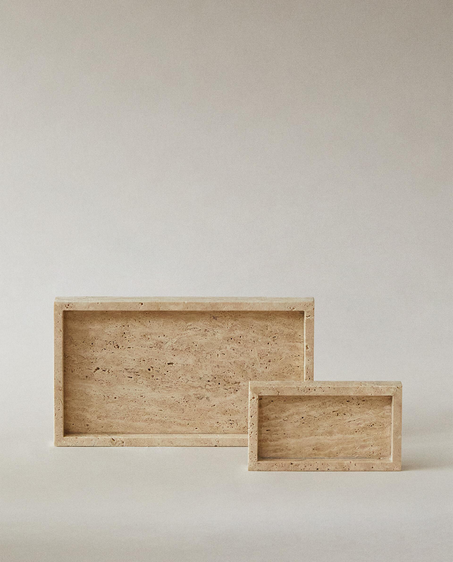 BEIGE MARBLE BATHROOM SOAP DISH product thumbnail 2