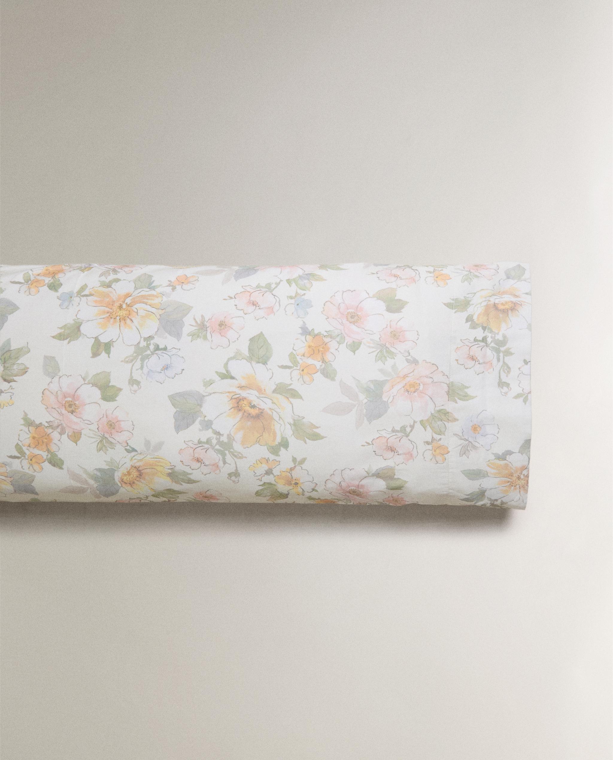 FLORAL SATEEN PILLOWCASE product thumbnail 3
